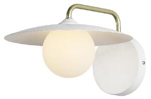 Απλίκα Τοίχου Aca Fleria HM235W1 White/Gold