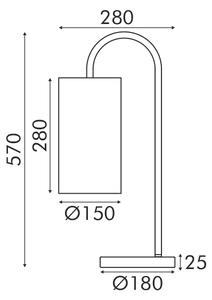 Πορτατίφ Aca Zoran MT240718 Brass/Beige