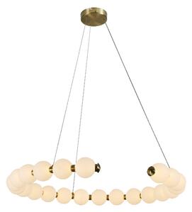 Φωτιστικό Οροφής Μονόφωτο LED Aca Lolly HM236LEDP80 Brass Gold/White