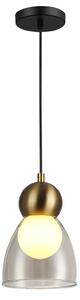 Φωτιστικό Οροφής Μονόφωτο Aca Juliette LT1521PCB Cognac/Brass