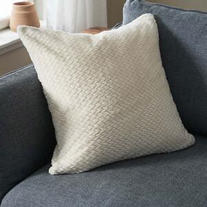 Διακοσμητική Μαξιλαροθήκη Fleece (50x50) Gofis Home Cinnabar Ecru 115/05