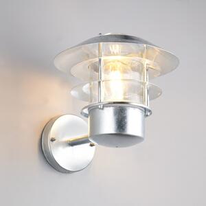 Trio Lighting Εξωτερικός φωτιστικός Ruvuuma χρώματος ψευδαργύρου Ø 22 cm με κατεύθυνση προς, ρυθμιζόμενος, Μεταλλικό, Μέταλλο