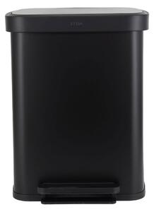 Κάδος Απορριμμάτων (37.5x45x57) Estia 50lt Flatop Black 01-31978