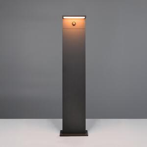 Trio Lighting Λάμπα LED Ravi, ανθρακί, ύψος 100 cm, αισθητήρας, IP54, Μαύρο, Αλουμίνιο, σύγχρονο