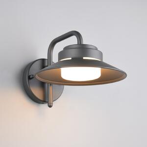 Trio Lighting Εξωτερικός φωτιστικός Atrato, ανθρακί, Ø 20 cm, μέταλλο, ρυθμιζόμενος, Μαύρο, Αλουμίνιο