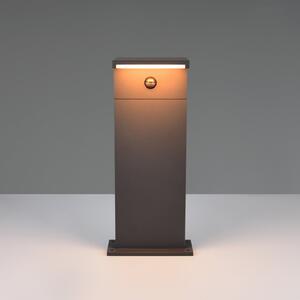 Trio Lighting Λάμπα LED με βάση Ravi, ανθρακί, ύψος 50 cm, αισθητήρας, IP54, Μαύρο, Αλουμίνιο, σύγχρονο