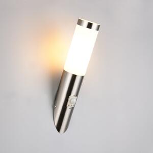 Trio Lighting Εξωτερικός φωτιστικός Trioto, χρώμα νικελίου, 39 cm ανοξείδωτο ατσάλι,, Μεταλλικό, Ανοξείδωτος χάλυβας, σύγχρονο
