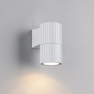 Trio Lighting Εξωτερικός φωτιστικός τοίχου Parana, λευκό ματ, ύψος 11 cm, μέταλλο, ρυθμιζόμενος, Λευκό, Αλουμίνιο, σύγχρονο
