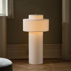 Globen Lighting Φωτιστικό δαπέδου Noah, λευκό, ύψος 88 cm, ύφασμα, Λευκό, Σαλόνι / τραπεζαρία, Ύφασμα / Κλωστοϋφαντουργία, Σκανδιναβικό