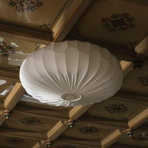 Globen Lighting Φωτιστικό οροφής BLADVERK, λευκό, Ø 70 cm, ύφασμα, ρυθμιζόμενος, Λευκό, Σαλόνι / τραπεζαρία, Ύφασμα / Κλωστοϋφαντουργία, Σκανδιναβικό