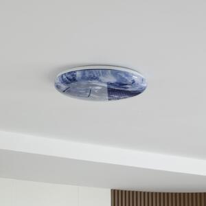 Lindby LED φωτιστικό οροφής Orbi, 48 cm, μπλε/λευκό, πλαστικό