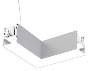 The Light Group SLC LED γωνιακό στοιχείο Click L, AC, σύνδεση δεξιά, λευκό, τροφοδοσία, ρυθμιζόμενος, Λευκό, Σαλόνι / τραπεζαρία, Αλουμίνιο, σύγχρονο