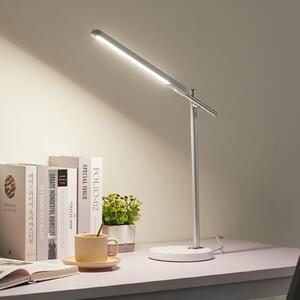 Lindby Φωτιστικό γραφείου Valtorin LED, λευκό, ρυθμιζόμενος, Λευκό, Μελέτη / Γραφείο, Πλαστικό, σύγχρονο