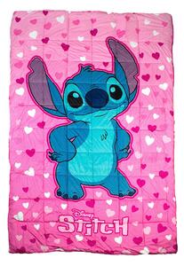 Κουβερτοπάπλωμα Μονό (160x250) Dimcol Lilo & Stitch Pink