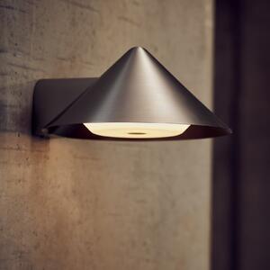 FRANDSEN LED-Ακουστική λάμπα τοίχου Grasp, ανοξείδωτο ατσάλι, 15 cm, ρυθμιζόμενος, Μεταλλικό, Σαλόνι / τραπεζαρία, Ανοξείδωτος χάλυβας, σχεδιασμός