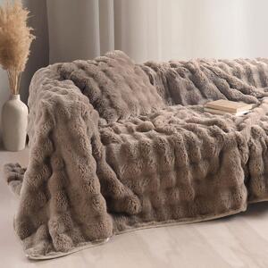 Ριχτάρι Πολυθρόνας Γούνινο (160x180) Rythmos Rabbit Taupe