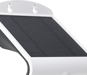 EGLO Ηλιακός φωτιστικός τοίχου LED Lamozzo, λευκός, ύψος 21 cm, με αισθητήρα, Λευκό, Πλαστικό, σύγχρονο