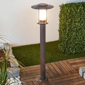 Lindby LED φως διαδρόμου Pavlos, 76 cm, χρώμα σκουριάς, ανοξείδωτο ατσάλι, Καφέ / Σκουριάς, Μέταλλο, Εξοχική κατοικία / Ρουστίκ