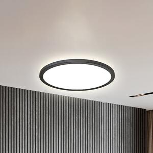 B.K. Licht LED Panel Slim Remote RGBW, Ø 42 cm, μαύρο, οπίσθιος φωτισμός, ρυθμιζόμενος, Μαύρο, Μελέτη / Γραφείο, Πλαστικό