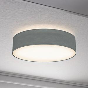 B.K. Licht Φωτιστικό οροφής Litora, γκρι, Ø 38 cm, ύφασμα, E27, ρυθμιζόμενος, Γκρι, Σαλόνι / τραπεζαρία, Ύφασμα / Κλωστοϋφαντουργία