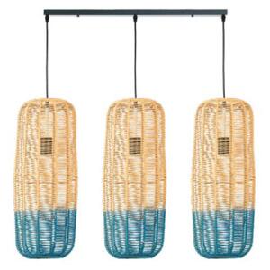 Φωτιστικό Οροφής Τρίφωτο Eurolamp Kai 144-33030 White/L.Blue