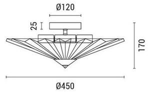 Φωτιστικό Πλαφονιέρα Eurolamp Float 144-24077 Grey