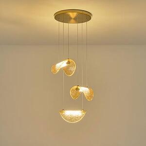 Φωτιστικό Οροφής Τρίφωτο LED Eurolamp Waves 144-18004 Bronze/Gold