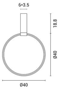Φωτιστικό Οροφής Μονόφωτο LED Eurolamp 144-17030 Black