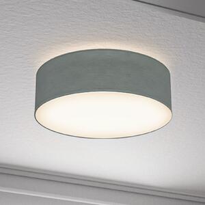 B.K. Licht Φωτιστικό οροφής Litora, γκρι, Ø 30 cm, ύφασμα, E27, ρυθμιζόμενος, Γκρι, Σαλόνι / τραπεζαρία, Ύφασμα / Κλωστοϋφαντουργία