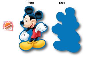 Διακοσμητικό Μαξιλάρι Βελουτέ Dimcol Mickey 440 Blue 15cm