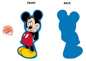Διακοσμητικό Μαξιλάρι Βελουτέ Dimcol Mickey 412 Blue 15cm
