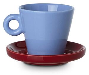 Φλυτζάνι Espresso 100ml + Πιατάκι Estia Echo Μπλε/Κόκκινο 07-35471
