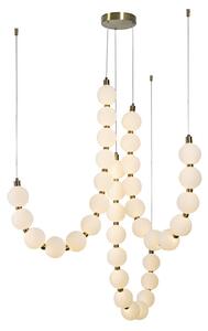 Φωτιστικό Οροφής Τρίφωτο LED Aca Lolly HM238LEDP36 Brass Gold/White
