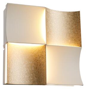 Απλίκα Τοίχου LED 3 CCT Aca Chessy CNW21GWCCT Sand White/Gold