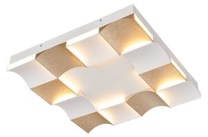 Φωτιστικό Πλαφονιέρα LED 3 CCT Aca Chessy CNC63GWCCT Sand White/Gold