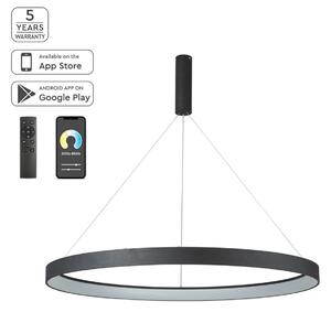 Φωτιστικό Οροφής LED Dimmable Smart WiFi Homelighting Amaya 77-8140 Black