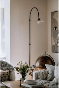 Globen Lighting Φωτιστικό τοίχου COBBLER, διαφανές, ύψος 150 cm, Διαφανές, Σαλόνι / τραπεζαρία, Μέταλλο, Vintage, Πρίζα τοίχου κάτω