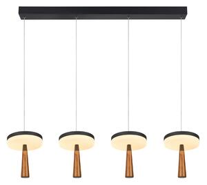 Φωτιστικό Οροφής Πολύφωτο LED 3 CCT Aca Asian CN4P42WBKCCT Sand Black