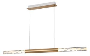 Φωτιστικό Οροφής Δίφωτο LED 3 CCT Aca Oasis CNLP15PGWCCT Brass Gold/Sand White