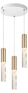 Φωτιστικό Οροφής Τρίφωτο LED 3 CCT Aca Oasis CN3P22PGWCCT Brass Gold/Sand White