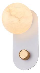 Απλίκα Τοίχου LED Aca Dimmable Marbella CNW11MWDIM Sand White/Gold