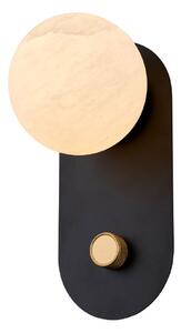 Απλίκα Τοίχου LED Aca Dimmable Marbella CNW11MBKDIM Sand Black/Gold