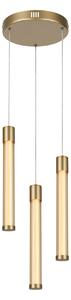 Φωτιστικό Οροφής Τρίφωτο LED 3 CCT Aca Candelera CN3P21GCCT Gold
