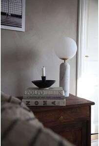 Globen Lighting Επιτραπέζια λάμπα Torrano, λευκή, ύψος 53 cm, Λευκό, Σαλόνι / τραπεζαρία, Γυαλί, σχεδιασμός, Σφαίρα