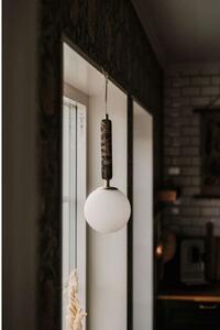 Globen Lighting Κρεμαστό φωτιστικό Torrano, καφέ, Ø 15 cm, ρυθμιζόμενος, Καφέ / Σκουριάς, Σαλόνι / τραπεζαρία, Γυαλί, σχεδιασμός, Σφαίρα