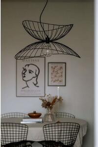 Globen Lighting Κρεμαστό φωτιστικό RAY, μαύρο, Ø 70 cm, ρυθμιζόμενος, Μαύρο, Σαλόνι / τραπεζαρία, Μέταλλο, σύγχρονο
