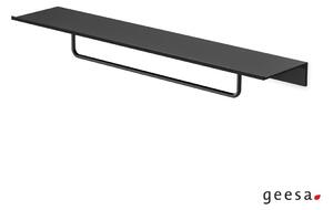 Geesa LEEV Εταζέρα με πετσετοκρεμάστρα 60εκ Black Matt