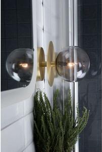Globen Lighting Φωτιστικό τοίχου ART DECO, ορείχαλκος/γκρι Ø 16cm IP44, ρυθμιζόμενος, Γκρι, Σαλόνι / τραπεζαρία, Μέταλλο, σχεδιασμός, Σφαίρα