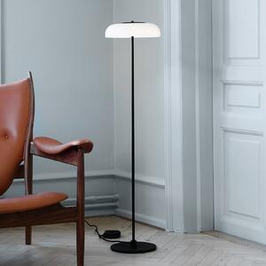 Nuura Aps LED-Stehleuchte Blossi, ύψος 120 cm, μαύρο/οπαλίνα, ρυθμιζόμενος, Μαύρο, Σαλόνι / τραπεζαρία, Μέταλλο, Σκανδιναβικό