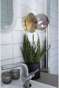 Globen Lighting Φωτιστικό τοίχου ART DECO, ορείχαλκος/λευκό Ø 16cm IP44, ρυθμιζόμενος, Χρυσό / Ορείχαλκου, Σαλόνι / τραπεζαρία, Μέταλλο, σχεδιασμός, Σφαίρα